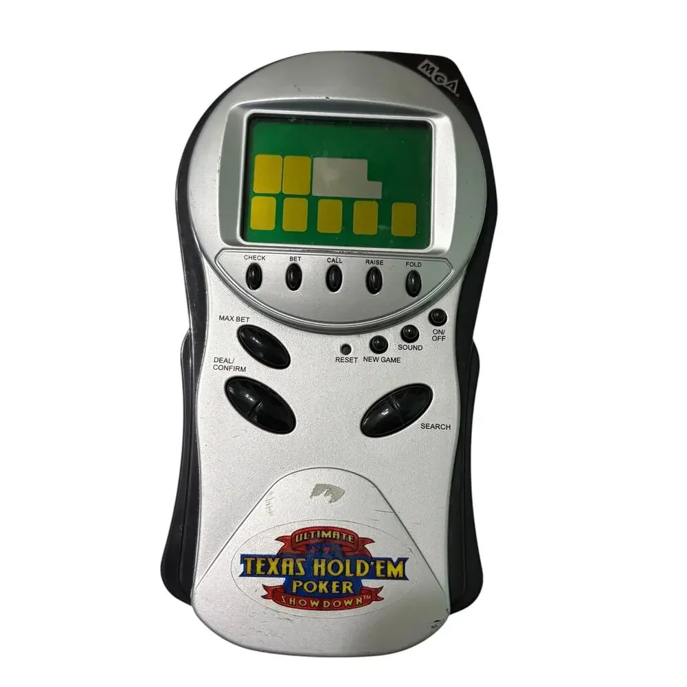 Vtg Handheld Electronic Games Texas Hold'em Poker Showdown Jeopardy Backgammon